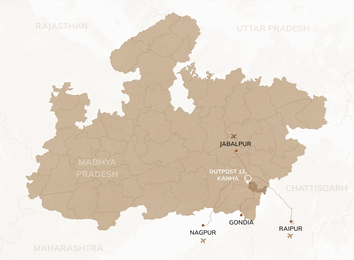 How to reach Outpost 12, Kanha